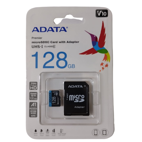 Memoria micro sd 128GB adata AUSDX128GUICL10A1-RA1 – Bluendig